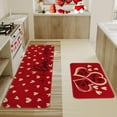 thumbnail image 2 of Red Valentines Kitchen Mats 2 Piece Valentines Day Kitchen Rugs Home Kitchen Decor Love Heart Kitchen Floor Mat, 2 of 6