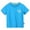 Blue, variant on KYAIGUO Kids Baby Short Sleeve T-Shirt for Boys Summer 100% Organic Cotton Tee Shirt Toddler Casual Crew Neck Tees Shirts,Size 1-10T
