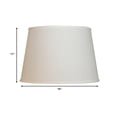 thumbnail image 6 of HomeRoots 16" White Rounded Empire Slanted Linen Lampshade, 6 of 6