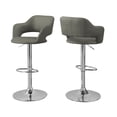 thumbnail image 1 of BARSTOOL - LIGHT GREY / CHROME METAL HYDRAULIC LIFT, 1 of 1