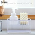 thumbnail image 2 of Soporte de esponja para fregadero de cocina, carrito para fregadero de cocina, plástico ABS, soporte para cepillo de esponja, organizador para jabón, lavavajillas, escurridor de líquidos, cesta para, 2 of 6