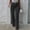 Black, variant on Women's High Waist Button Fly Straight Leg Pants, Solid Color Full Length Loose Casual Trousers with Pockets for Spring Autumn Street Commute Blue XS(XS)
