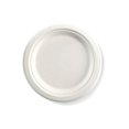 thumbnail image 1 of 9'' Plaque de Fibre de Canne à Sucre (blanc) (100% Compostable et Recyclable) 500 Unité/Pack, 1 of 4