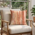 thumbnail image 4 of Pillow Covers 18x18 Set of 2, Orange Beige Ombre Square Throw Pillow Covers for Couch/Sofa/Living Room, Modern Abstract Art Oil Painting Decorative Soft Pillowcases for Couch Throw Pillows, 4 of 9