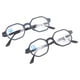 thumbnail image 2 of Gafas de lectura multienfoque BuyWeek 2 piezas +250 marco negro marco azul, 2 of 14