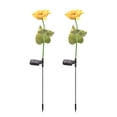 thumbnail image 1 of Lámpara solar enchufable de 2 piezas para exteriores, impermeable, simulación de girasol, lámpara de decoración de jardín, 1 of 5