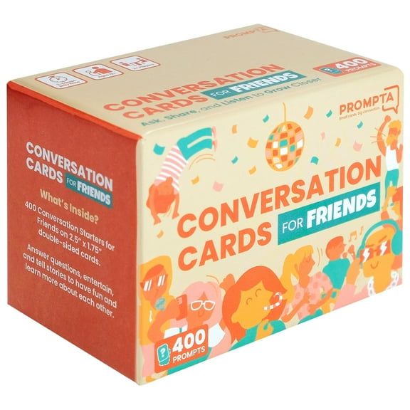400 Conversation Cards for Friends – Casual, Funny Get to Know You Conversation Starters to Connect with Friends