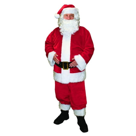 Holiday Time 7-Piece Santa Suit, One Size Fits Most