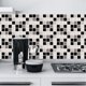 thumbnail image 5 of Pegatinas Autoadhesivas de Pvc para Azulejos | Paquete de 12 Láminas Impermeables para Paredes y Suelos | Diseño de Cristal de 10 X 20 Cm para Remodelar Cocinas y Baños, 5 of 7