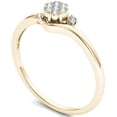 thumbnail image 2 of 1/10 Carat T.W. Diamond Bypass Cluster 10kt Yellow Gold Engagement Ring, 2 of 5