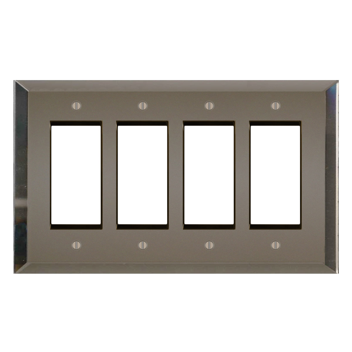 Switch Hits GFCI Rocker 4Decora Wall Plate Glass Mirror Bronze Tint