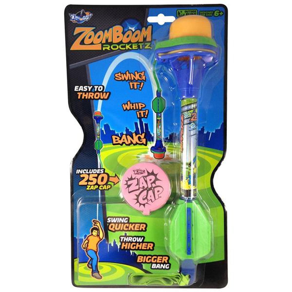 Zing Toys Zoom Boom Rocketz Includes 250 Zap Cap