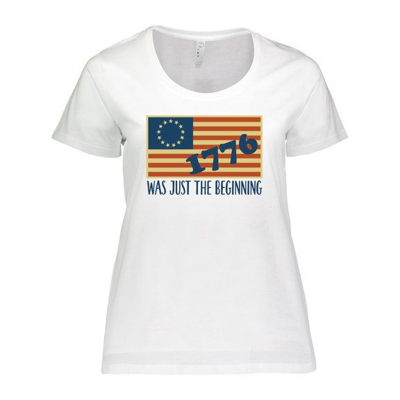 Inktastic Vintage Us Flag Women's Plus Size T-Shirt
