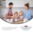 thumbnail image 3 of MasteelfCA 1pc Vintage Enamel Rice Bowls Practical Ramen Storage Bowls Enamel Tableware, 3 of 8