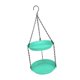 thumbnail image 2 of Comedero colgante para pájaros para exteriores, ideal para amantes de las aves, fácil de limpiar, para niños, con doble placa. Verde, 2 of 9