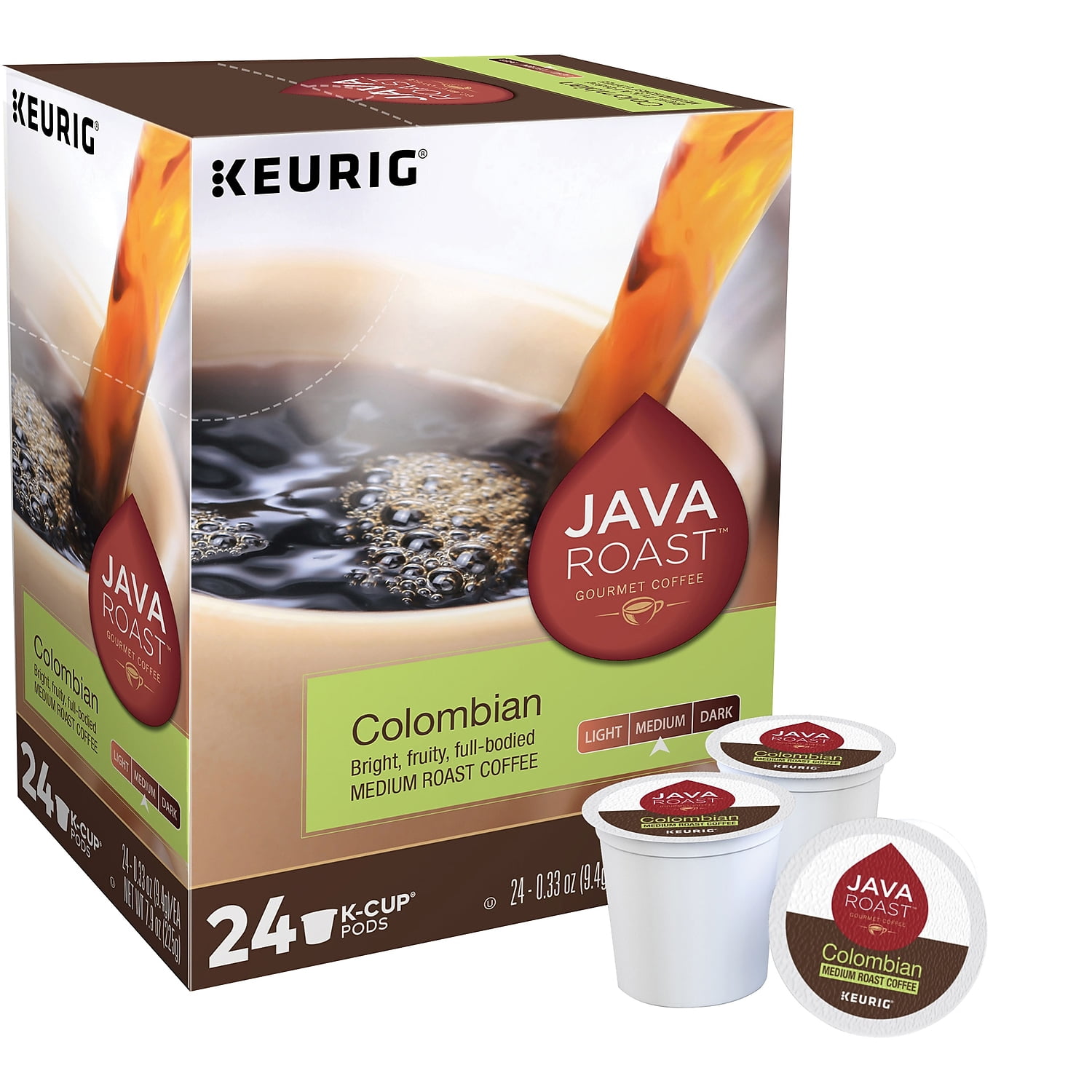 Java Roast Colombian Coffee Keurig K-Cup Pods Medium Roast 24/BX (52969) 24323956