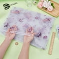 thumbnail image 3 of 1Yard×59inch Purple Mesh Lace Fabric Moon Star Sequins Tulle Polyester Embroidered Floral Mesh for Sewing Dress DIY Crafts Clothing Party Decor, 3 of 6