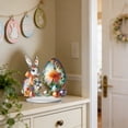 thumbnail image 6 of PEIBang Easter Decoration Spring Bunny Decor,2D Acrylic Desktop Decor Easter Eggs Rabbit Table Centerpiece for Living Room Holiday Party Supplies, 6 of 6