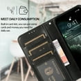 thumbnail image 5 of Allytech Case for iPhone 13 Pro 2021, 2-in-1 Magnetic Detachable Wallet Folio Vegan PU Leather Protective Card/Cash Slot Folding Stand Cover with Hand Rope for iPhone 13 Pro 5G 6.1" 2021, Black, 5 of 7