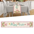 thumbnail image 2 of DJN 2025 New Decorative Table Banner Rabbit Linen Table Flags Festive Atmosphere Home Decoration Tablecloths Cloth Pink A, 2 of 5