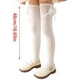 thumbnail image 3 of Comfortable Knee Length Socks for Girls Soft & Breathable Girls Thigh High Socks Cotton Sock Suitable for 4-12 Year, 3 of 8