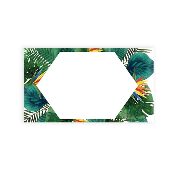 Koyal Wholesale Tropical Palm Leaves Place Cards for Wedding Party Tables, Seating Name Place Cards for Holders, 60 Pack