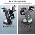 thumbnail image 3 of Magnetic Wireless Charger Stand, 3 in 1 Foldable Wireless Charging Station, Travel Charger for Multiple Devices for iPhone 16 15 14 13 12 Series, Apple Watch Ultra/9/8/7/6/5/4/3/2, AirPods,Black, 3 of 6