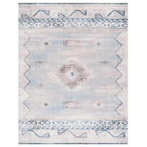 SAFAVIEH Cornelia Finn Medallion Area Rug, Blue/Ivory, 8' x 10'