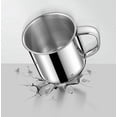 thumbnail image 4 of 304 Stainless Steel Mug 260ml with Handle, Small Metal Drinking Cup Tea Coffee Cup Durable Rust Resistant Reusable Water Mug for Home Office Kitchen Camping Use, 4 of 5