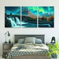 thumbnail image 5 of Shadudu Teal Wall-Art For Living Room - Waterfall Wall Decor - Paintings For Wall Decorations Ready to Hang (3 Panels 12x16in),Unframed 12x16x3pcs, 5 of 6