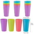 thumbnail image 3 of Chainplus 9 Ounce Plastic Tumblers Reusable Plastic Drinking Cups, Set of 12 Unbreakable BPA Free Dishwasher Safe for Kids Adults Home Party Cups Indoor Outdoor Use, 4 Assorted Colors, 3 of 8