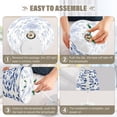 thumbnail image 5 of BZSMCE Table Lamp Creative Design Blue Art Flower Pattern Simple Pattern Night Light, 5 of 8