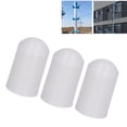 thumbnail image 2 of 100PCS Rod End Caps Engineering Plastic Waterproof Terminal Rod Bearing Tube Protector Caps for Electronic Fence System White 9.5mm/0.37in, 2 of 5