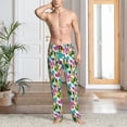 thumbnail image 2 of Hirioo Watercolor Flowers for Men's PJ Pajama Pants Sleep Pants Men's Home Trousers with Pockets,S-3XL-Medium, 2 of 6