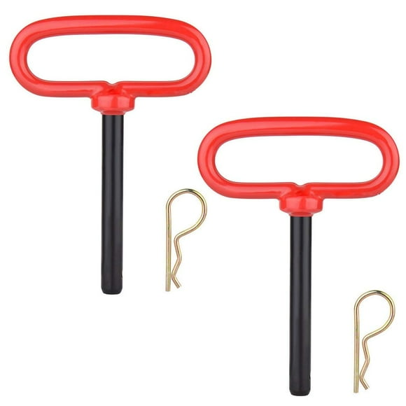 2 PcS 34 inch Red Handle Hitch Pin Hitch Pin Accessories for Tractors,clevis pin 34 x 6-12 inch