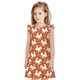 thumbnail image 1 of Balery Christmas Snowflake Dog Camisón de princesa para niñas, pijama de algodón con mangas abullonadas, suave y bonito.-Small, 1 of 6