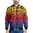 thumbnail image 3 of Chaqueta con cremallera y estampado de leopardo para hombre, sudadera con personalidad con estampado 3D, de manga larga, informal, holgada, ropa de calle, 3 of 5