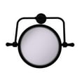 thumbnail image 1 of Allied Brass RWM-4-2X-BKM Retro Wave Collection Wall Mounted Swivel Make-Up Mirror 8 in. dia. with 2X Magnification, Matte Black, 1 of 1