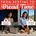 thumbnail image 5 of Gourmia 2 LB Bread Maker, 13 Presets, Jam Mode, Automatic Ingredient Dispenser, 5 of 9