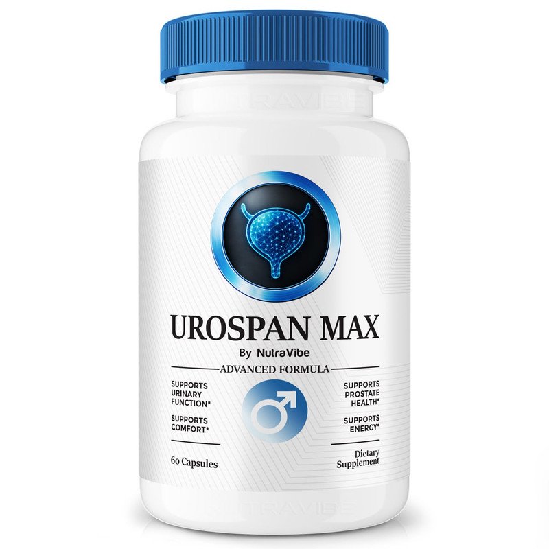 Urospan Max Capsules - UrospanMax Prostate Support Formula with Natural Blend for Urinary Flow, Comfort & Balance | Easy-to-Swallow Daily Pills for Over-All Wellness (60 Capsules)