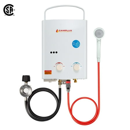Camplux 5L 1.32 GPM Outdoor Portable Tankless Water