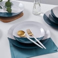 thumbnail image 3 of Stone Lain Lizzy 12-Piece Dinnerware Set Stoneware, Emerald Dark Green, 3 of 6