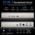thumbnail image 2 of Estación de acoplamiento WAVLINK Thunderbolt 4 con carga de 100 W, 8 K, 2 of 9