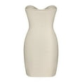 thumbnail image 3 of Birdeem Robe Tube en Tricot de Laine pour Femmes, Coupe Ajustée, Haute Extensibilité, 3 of 5