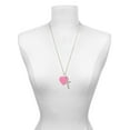 thumbnail image 3 of Delight Jewelry Acrylic 1" Hot Pink Heart I Have Plans for You Engraved Cross Zoey Necklace, 28", 3 of 4
