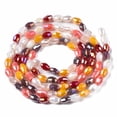 thumbnail image 2 of 4.5x3mm Electroplate Glass Beads Strands AB Color Plated Faceted Rice Brown, 2 of 3