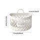 thumbnail image 3 of Free And Effortless Plastic Hanging Storage Basket Hollow Out Desktop Organizer With Handle For Bathroom Kitchen Bedroom Desk, 3 of 8