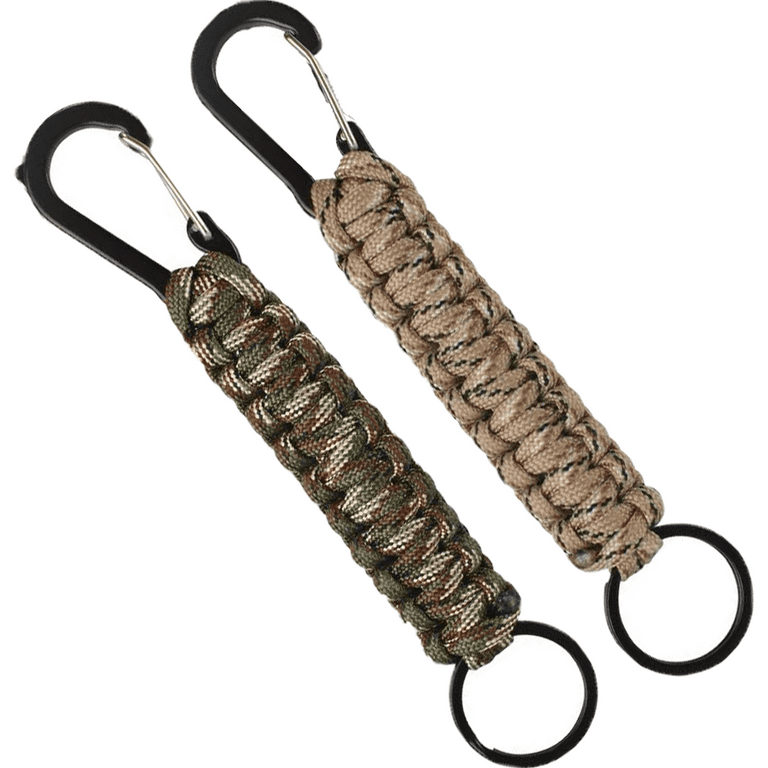 5Pack Paracord Keychain Clip Braided Lanyard Ring Hook Clip with Lanyard  Clip for Keys Knife Flashlight Outdoor Camping Hiking Backpack Fit Men  Women 