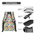 thumbnail image 4 of Yiaed Colorful Dinosaurs Print School Backpack College Backpack Daypacks for Students High School Spacious and Durable Daypack for Work and Travel-One Size, 4 of 6