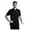 Black, variant on Men Chef Jacket Unisex Hotel Wear Long Sleeves Contrast Red Buttons Cooking Coat For Kitchen Service Black M